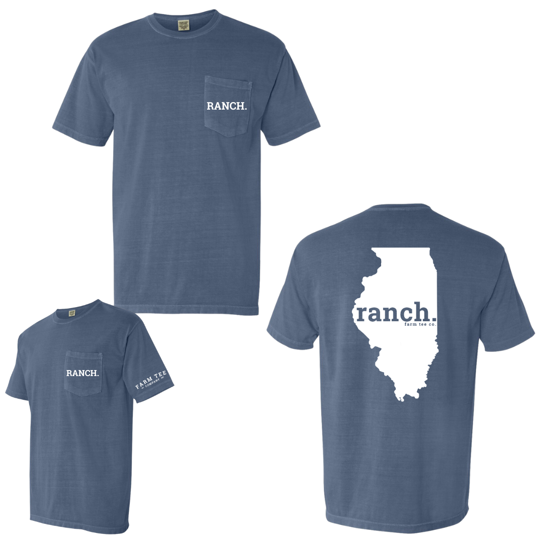 Illinois RANCH Pocket Tee