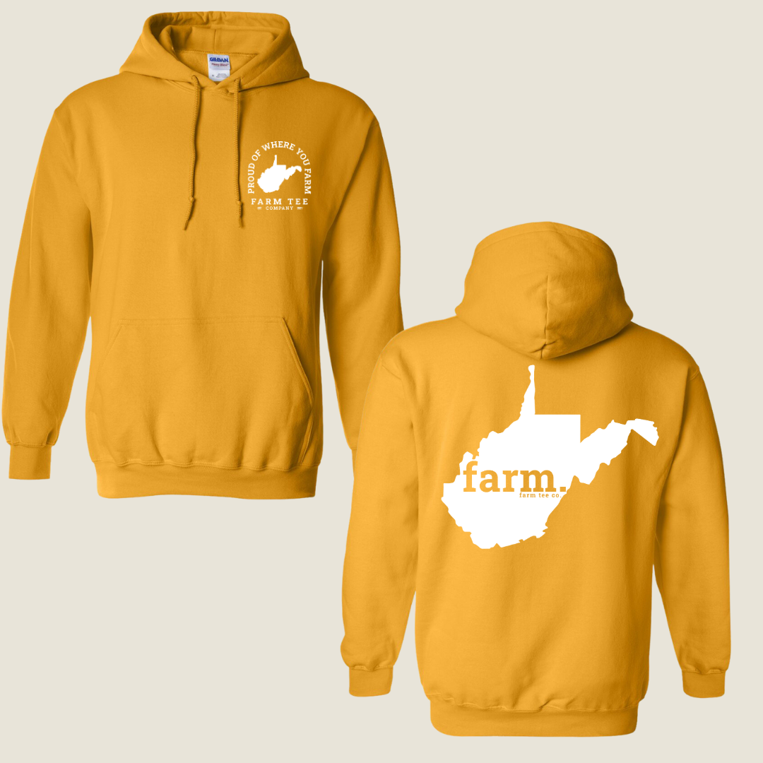 West Virginia FARM Casual Hoodie