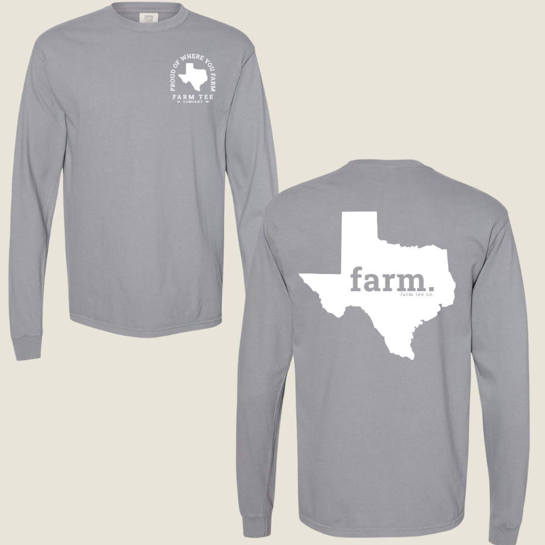 Texas FARM Casual Long Sleeve Tee