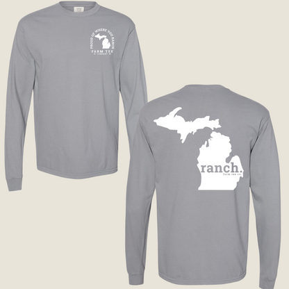 Michigan RANCH Casual Long Sleeve Tee