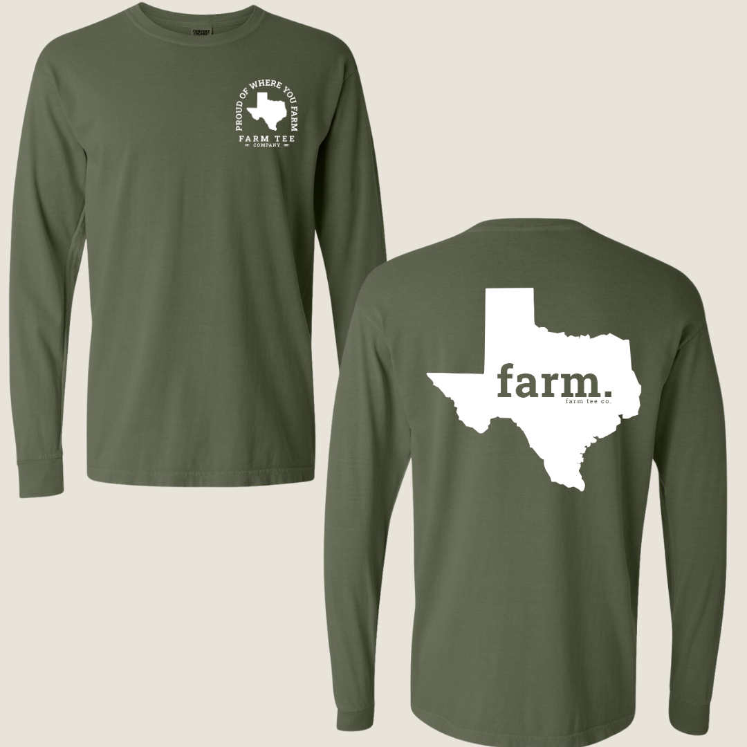 Texas FARM Casual Long Sleeve Tee