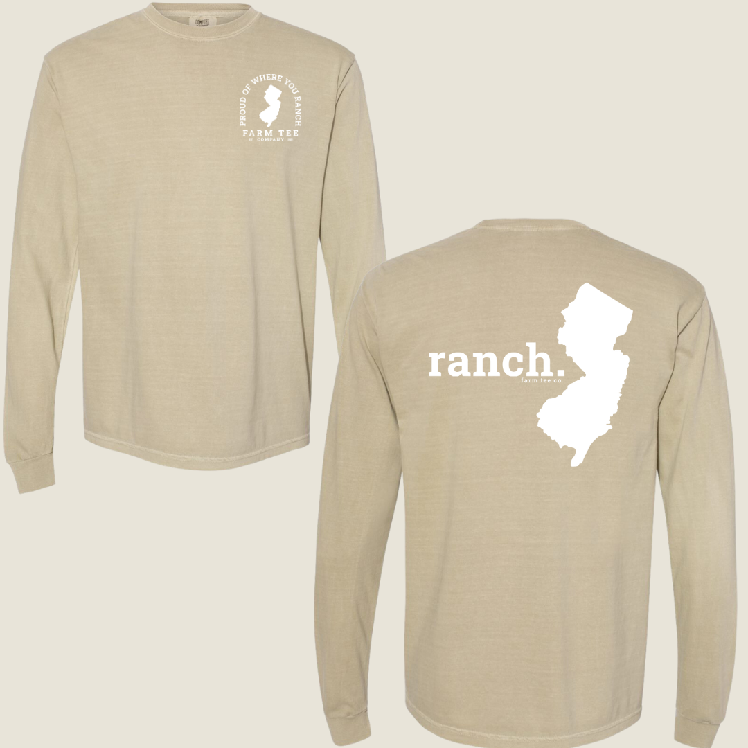 New Jersey RANCH Casual Long Sleeve Tee