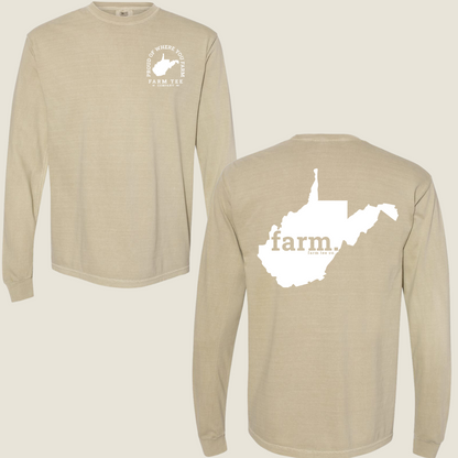 West Virginia FARM Casual Long Sleeve Tee