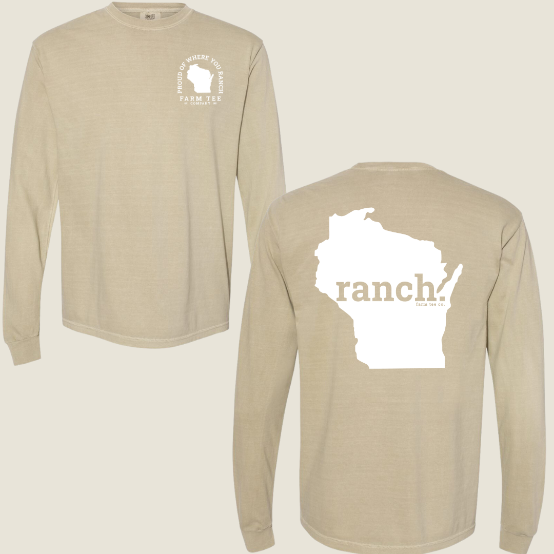 Wisconsin RANCH Casual Long Sleeve Tee