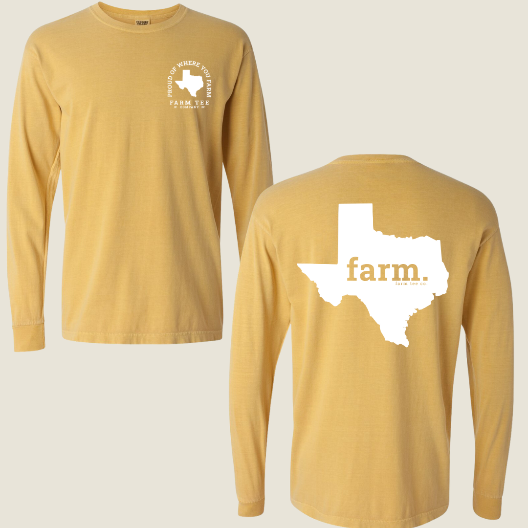 Texas FARM Casual Long Sleeve Tee