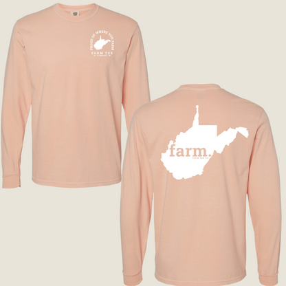 West Virginia FARM Casual Long Sleeve Tee