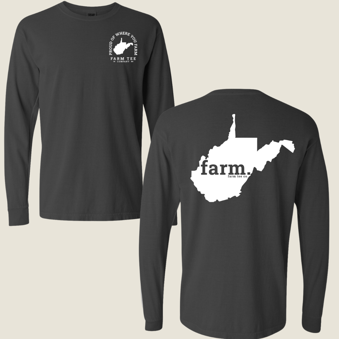 West Virginia FARM Casual Long Sleeve Tee