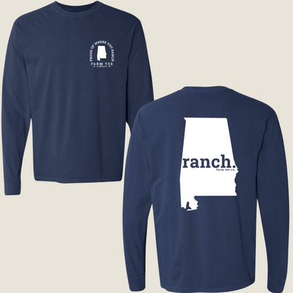 Alabama RANCH Casual Long Sleeve Tee