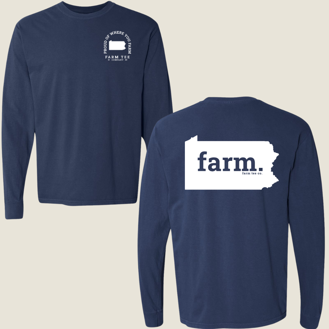 Pennsylvania FARM Casual Long Sleeve Tee