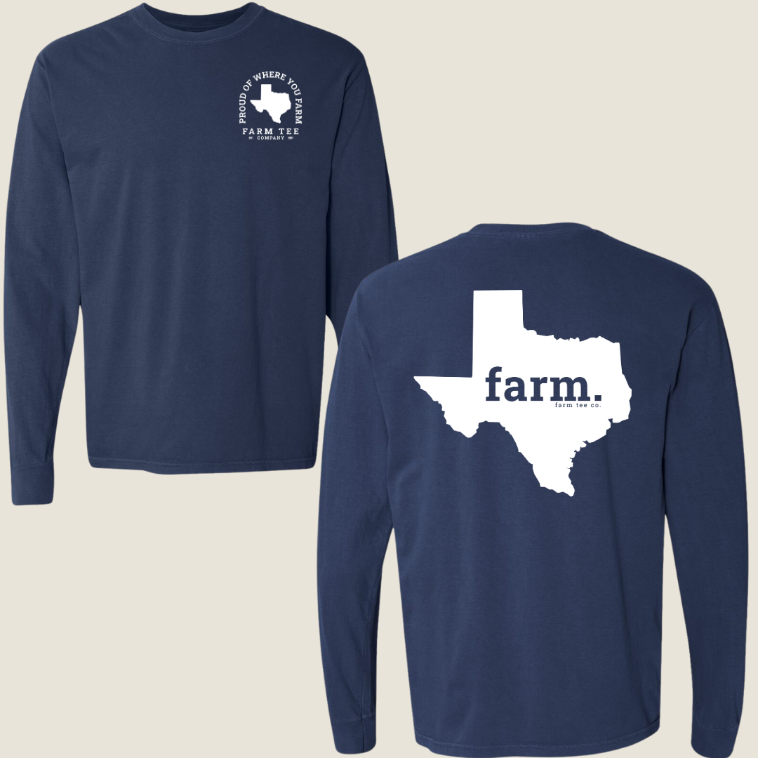 Texas FARM Casual Long Sleeve Tee