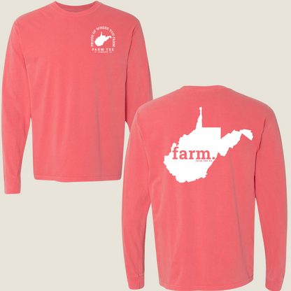 West Virginia FARM Casual Long Sleeve Tee