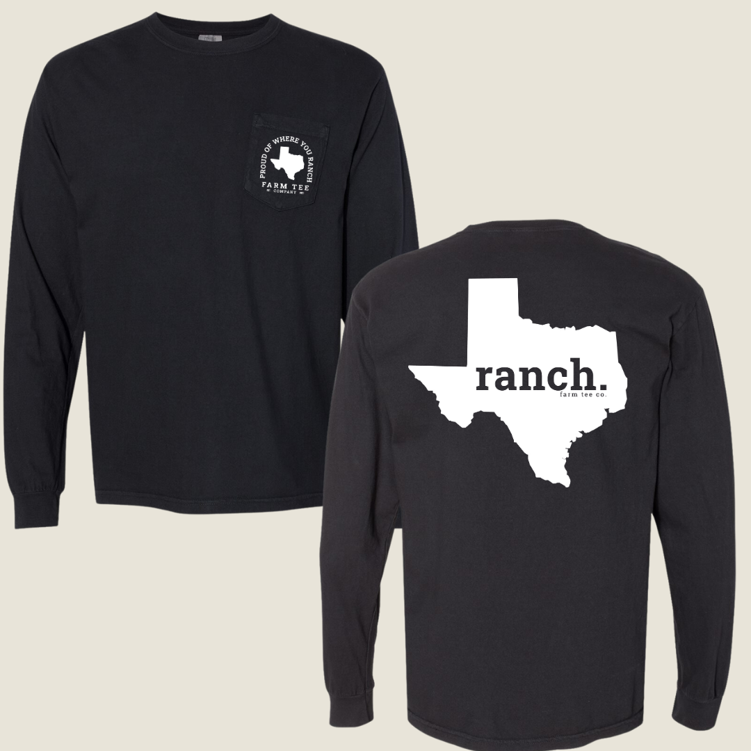 Texas RANCH Pocket Long Sleeve Tee