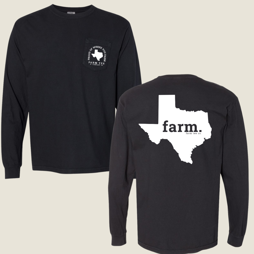 Texas FARM Pocket Long Sleeve Tee