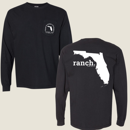 Florida RANCH Pocket Long Sleeve Tee