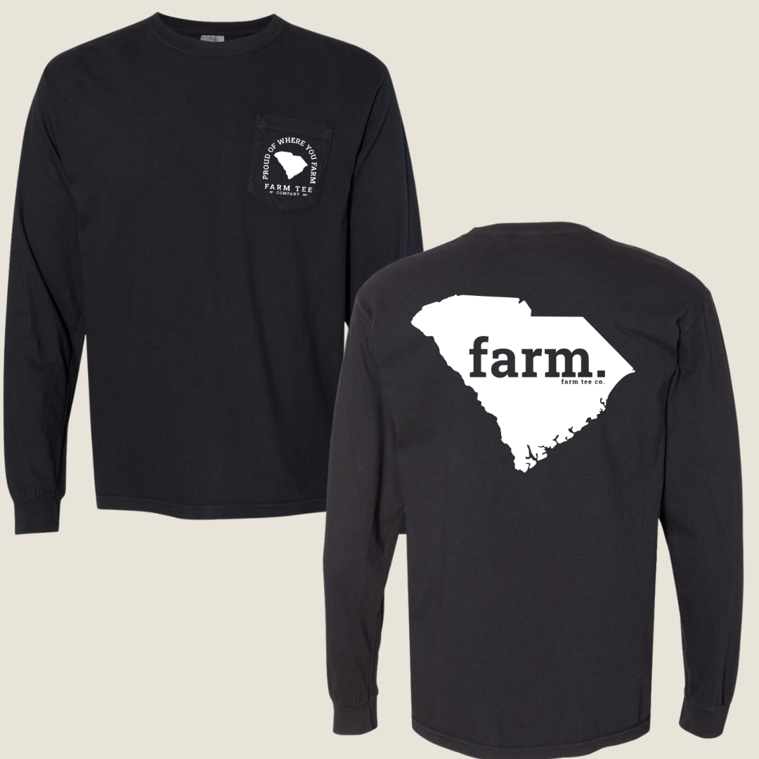 South Carolina FARM Pocket Long Sleeve Tee