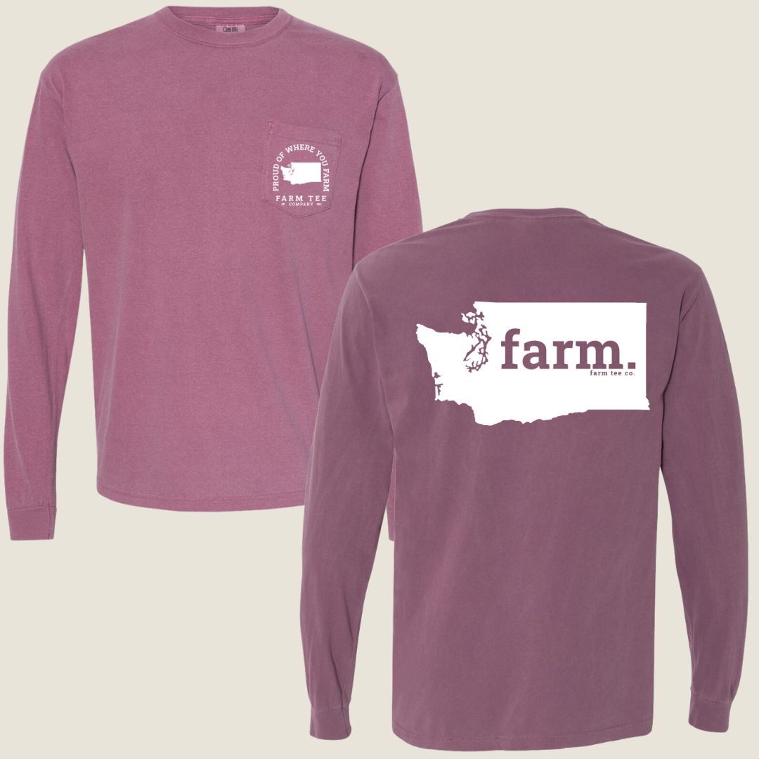 Washington FARM Pocket Long Sleeve Tee