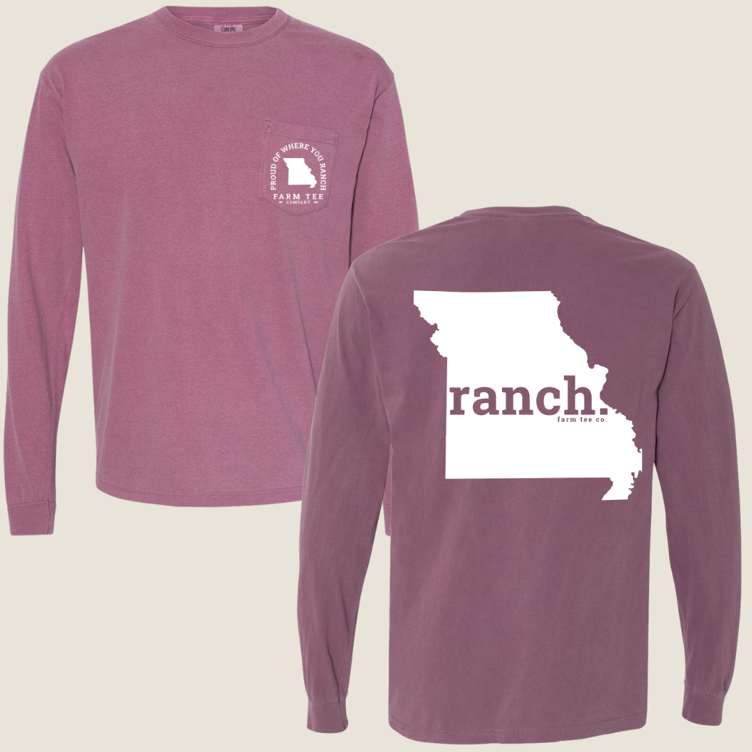 Missouri RANCH Pocket Long Sleeve Tee