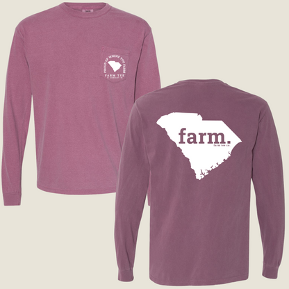 South Carolina FARM Pocket Long Sleeve Tee