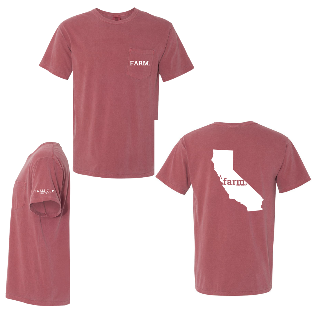 California FARM Pocket Tee