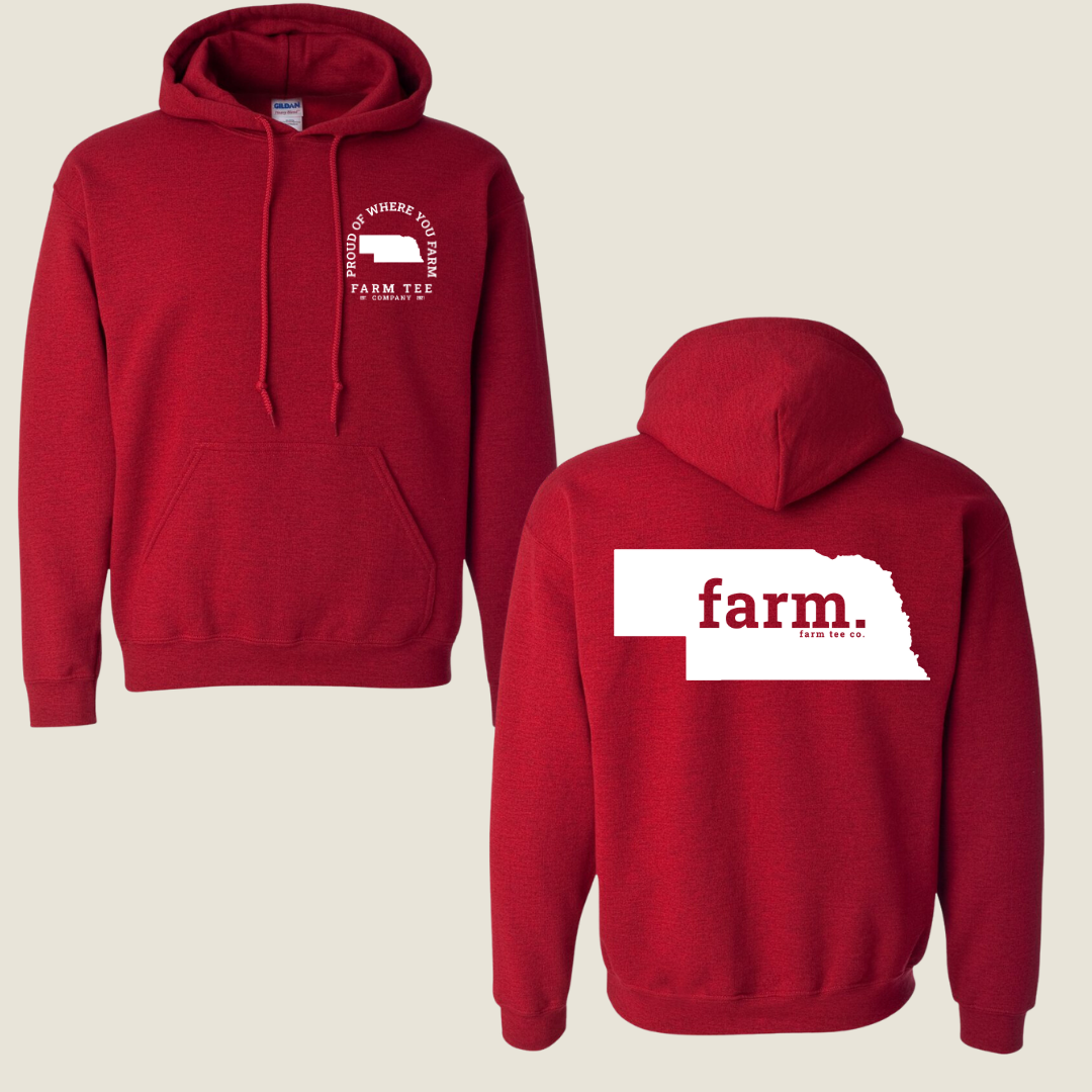 Nebraska FARM Casual Hoodie