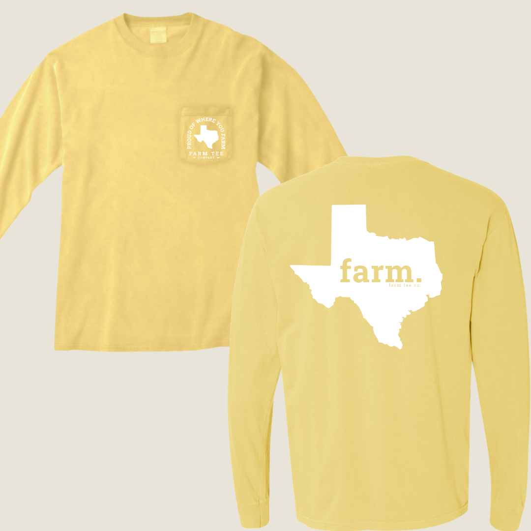 Texas FARM Pocket Long Sleeve Tee