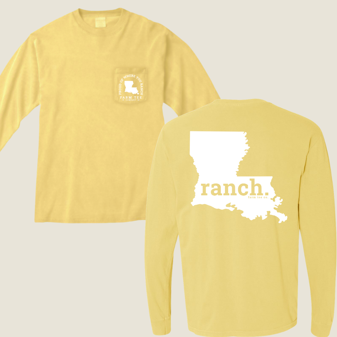 Louisiana RANCH Pocket Long Sleeve Tee