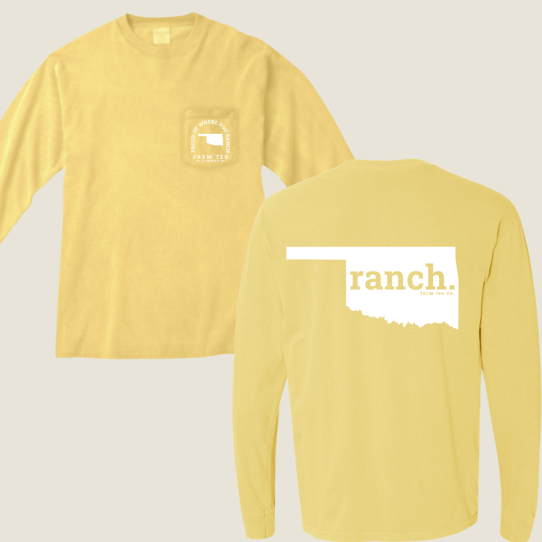 Oklahoma RANCH Pocket Long Sleeve Tee