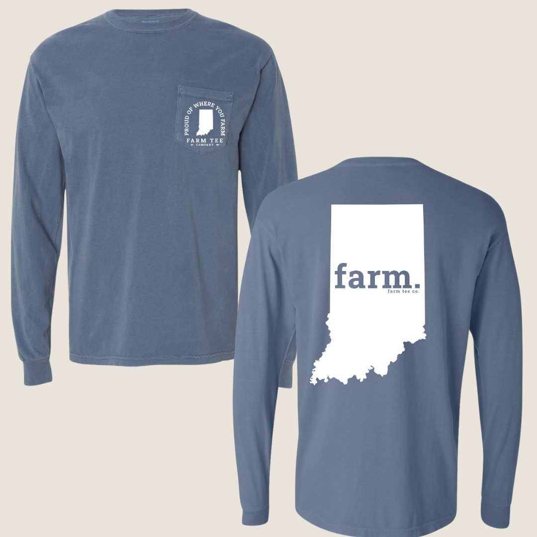 Indiana FARM Pocket Long Sleeve Tee