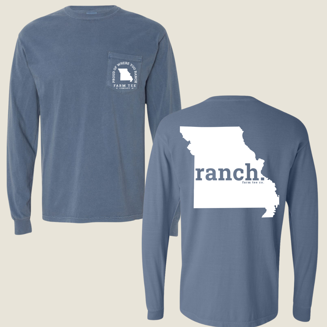 Missouri RANCH Pocket Long Sleeve Tee