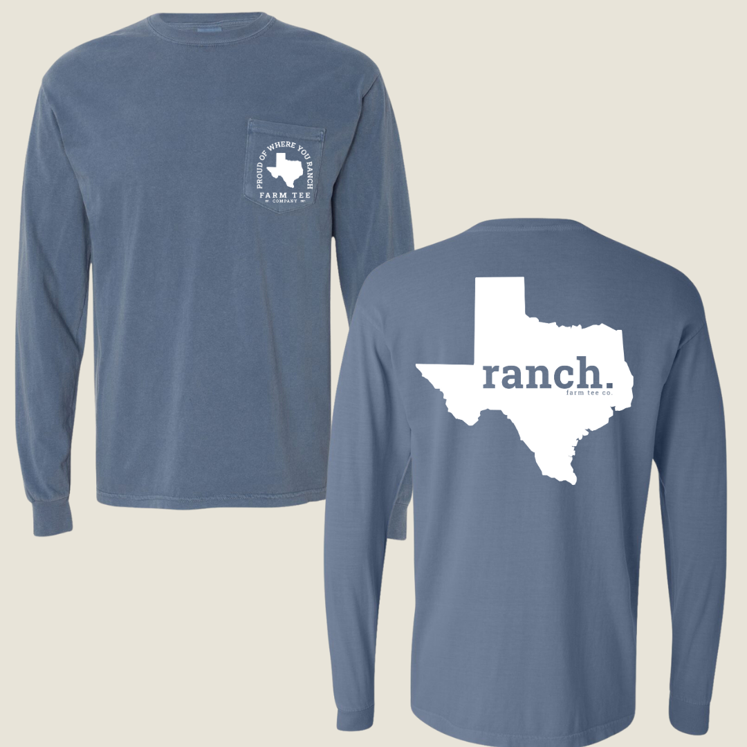 Texas RANCH Pocket Long Sleeve Tee