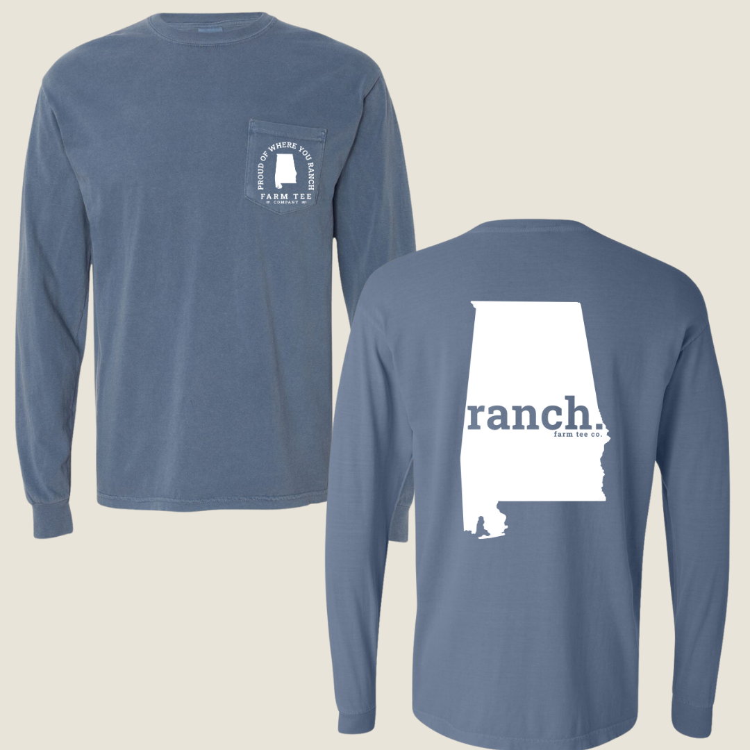 Alabama RANCH Pocket Long Sleeve Tee