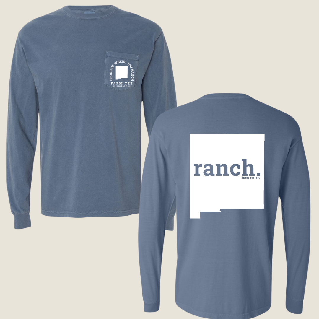 New Mexico RANCH Pocket Long Sleeve Tee