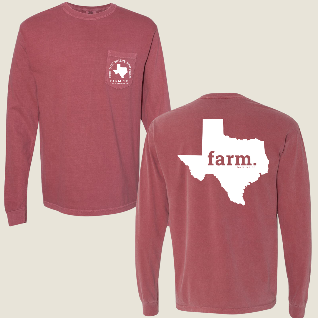 Texas FARM Pocket Long Sleeve Tee