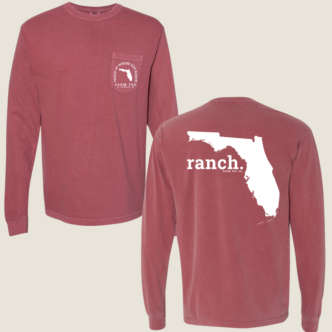 Florida RANCH Pocket Long Sleeve Tee