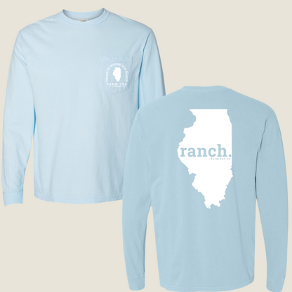 Illinois RANCH Pocket Long Sleeve Tee