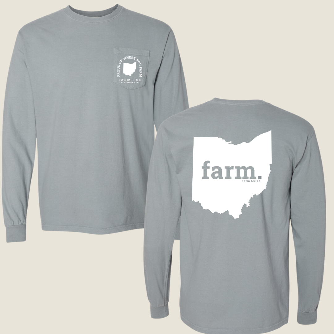 Ohio FARM Pocket Long Sleeve Tee