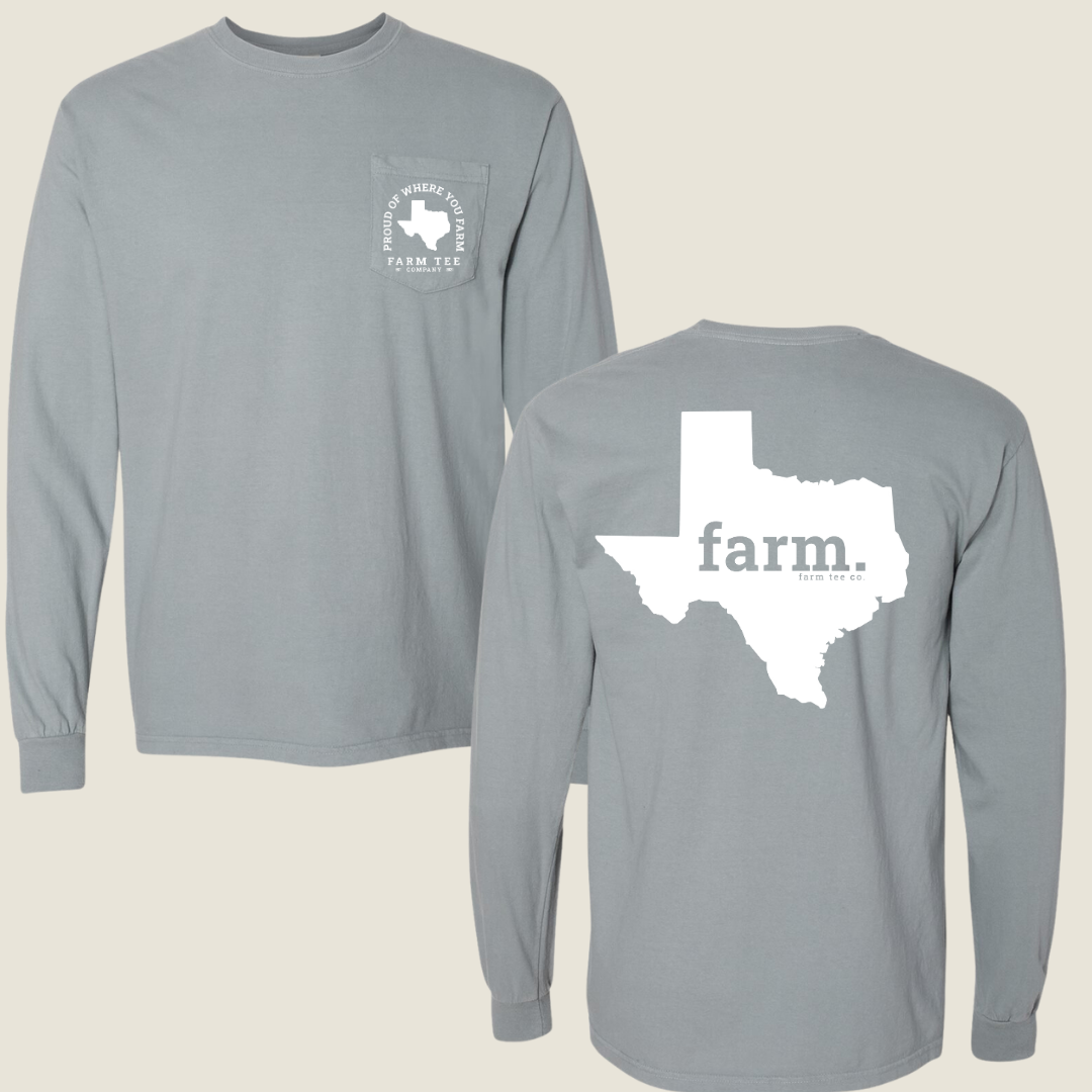 Texas FARM Pocket Long Sleeve Tee