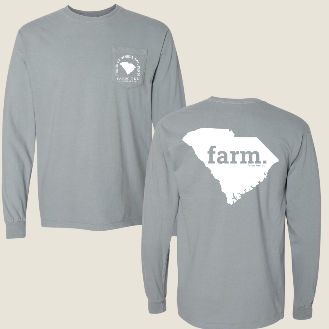 South Carolina FARM Pocket Long Sleeve Tee