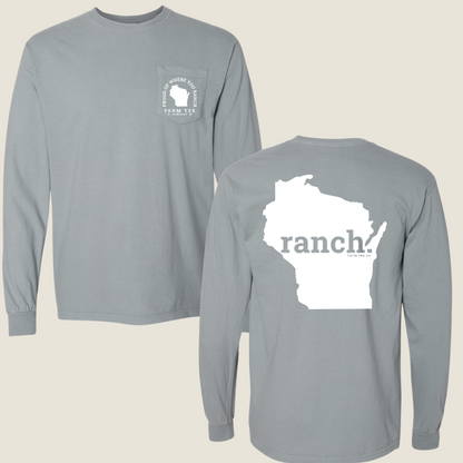 Wisconsin RANCH Pocket Long Sleeve Tee