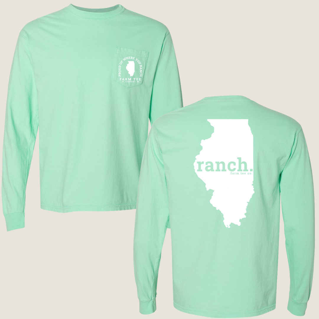 Illinois RANCH Pocket Long Sleeve Tee