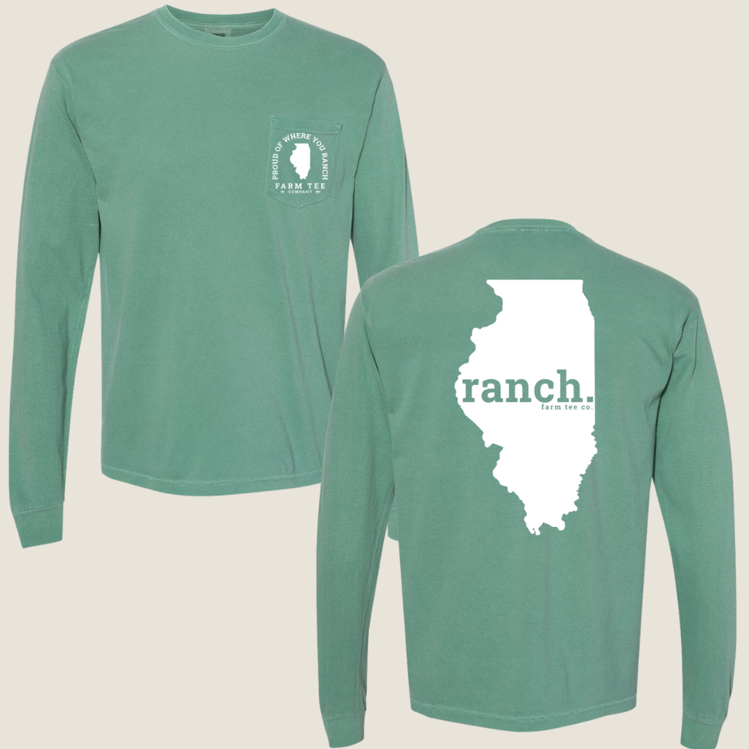 Illinois RANCH Pocket Long Sleeve Tee