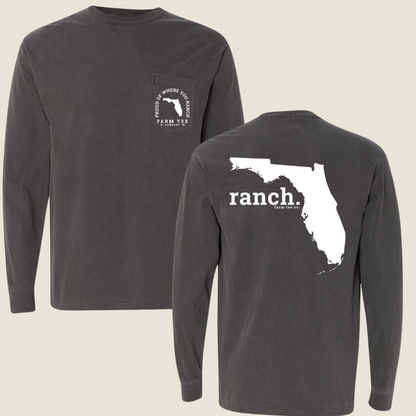 Florida RANCH Pocket Long Sleeve Tee