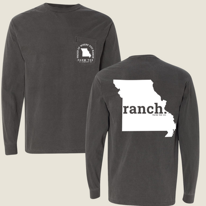 Missouri RANCH Pocket Long Sleeve Tee