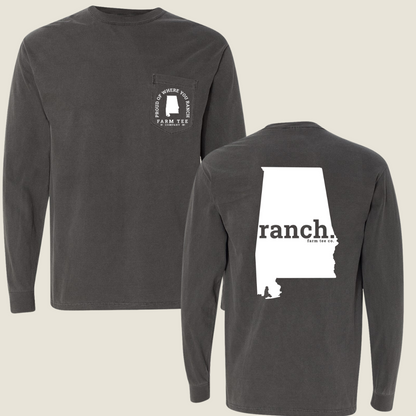 Alabama RANCH Pocket Long Sleeve Tee