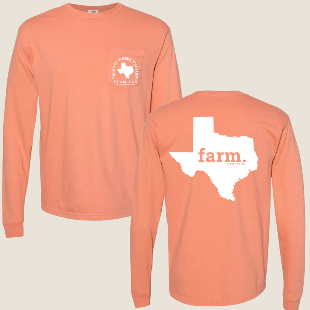 Texas FARM Pocket Long Sleeve Tee