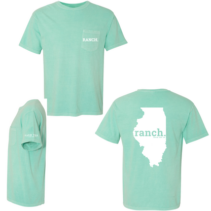 Illinois RANCH Pocket Tee