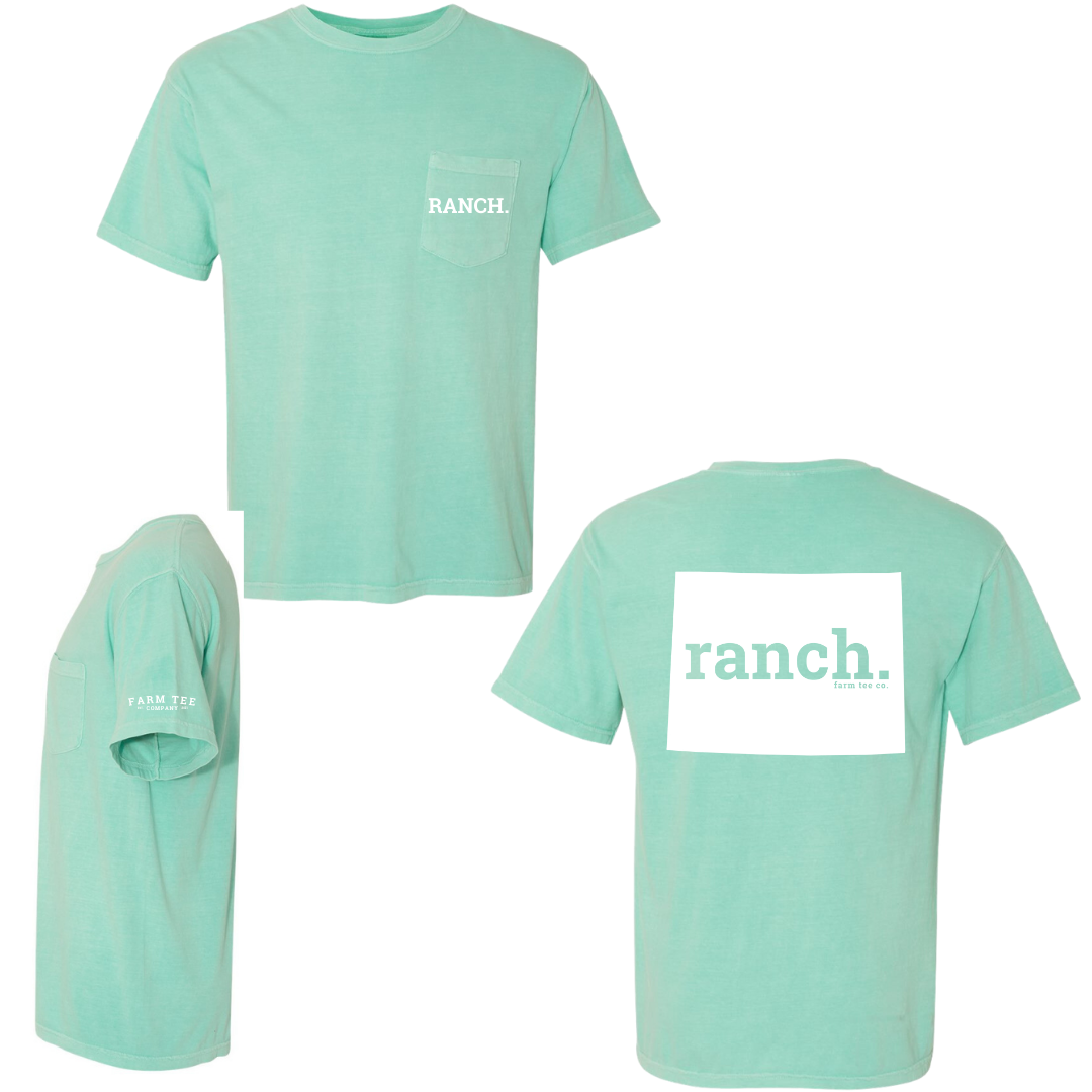 Wyoming RANCH Pocket Tee