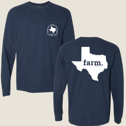 Texas FARM Pocket Long Sleeve Tee