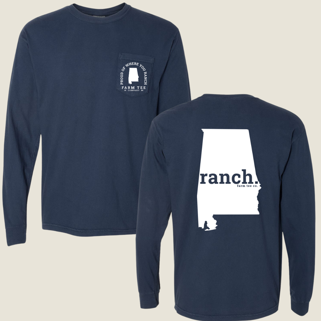 Alabama RANCH Pocket Long Sleeve Tee