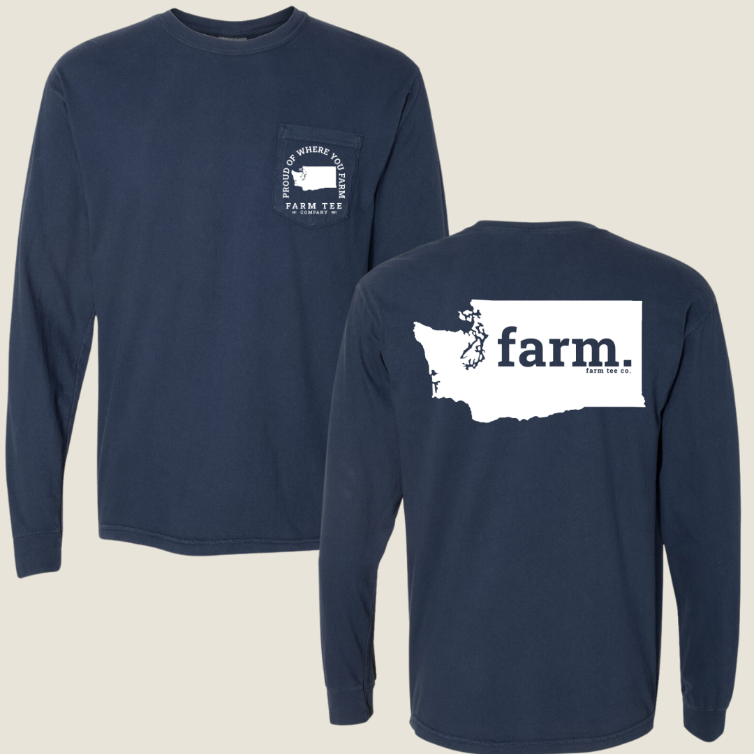 Washington FARM Pocket Long Sleeve Tee